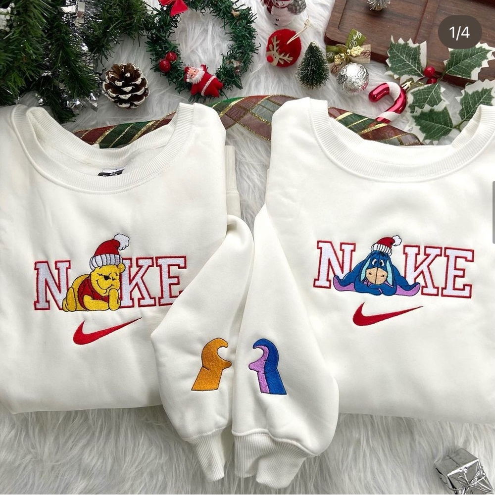 🎄☃️🎁Limited Edition 🎄 Winnie the Pooh and Eeyore Sweatshirts| Sets| Matching